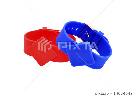 red and blue RFID bracelet 14024648