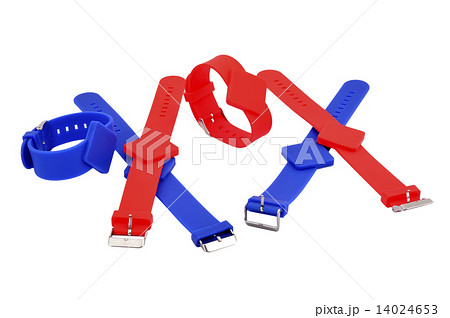 red and blue RFID bracelets 14024653