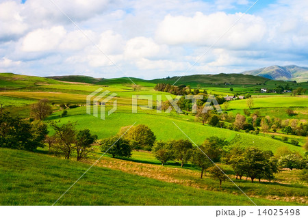 Typical landscape in Yorkshire Dales National Park in Great Britain 14025498
