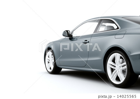CG render of generic luxury coupe car 14025565