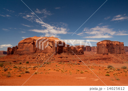 Peaks of rock formations in the Navajo Park of Monument Valley Utah Peaks of rock formations in the Navajo Park of Monument Valley Utah 14025612