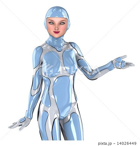 女性のロボットのイラスト素材 女性のロボットのイラスト素材