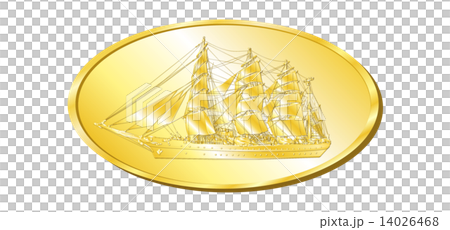 Sailing ship gold medal Sailing ship gold medal 14026468