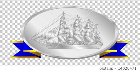 Sailing ship Silver medal Sailing ship Silver medal 14026471