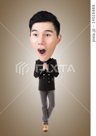 Funny Asian big head man Funny Asian big head man 14026868