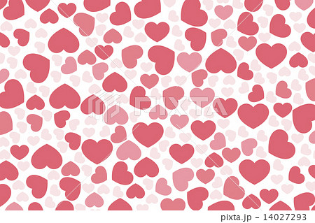 背景素材壁紙 ハートマーク ハート模様 愛 バレンタインデー ホワイトデー 恋 装飾 カップル のイラスト素材 14027293 Pixta
