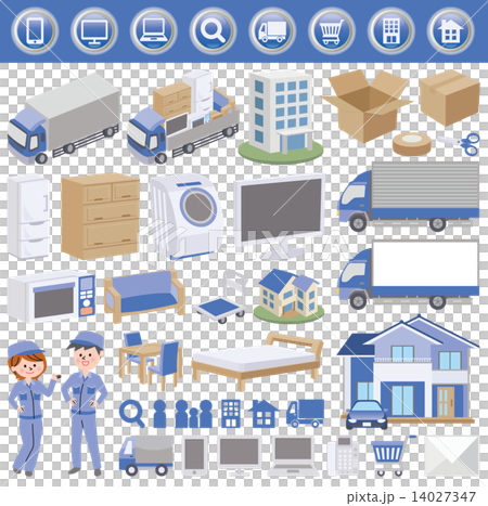 引っ越し　アイコン 14027347