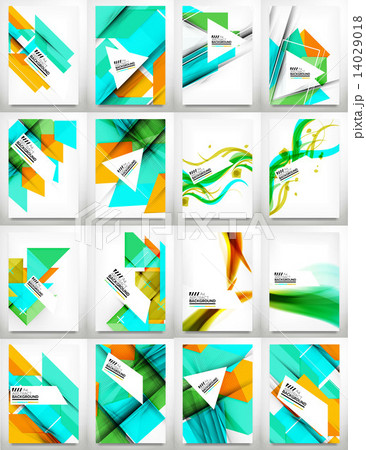 Flyers, Brochure Design Template Set 14029018