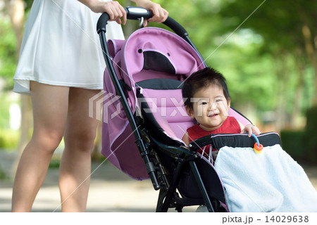 Chinese baby in a stroller Chinese baby in a stroller 14029638