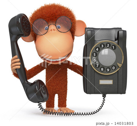 The monkey with phone The monkey with phone 14031803