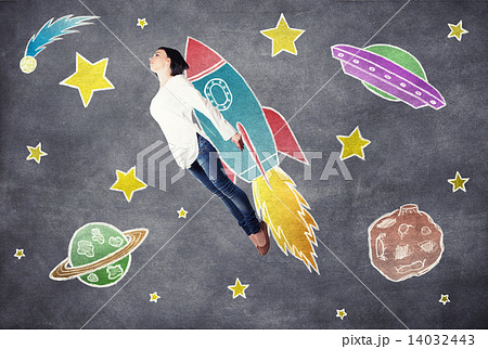 Flying girl 14032443
