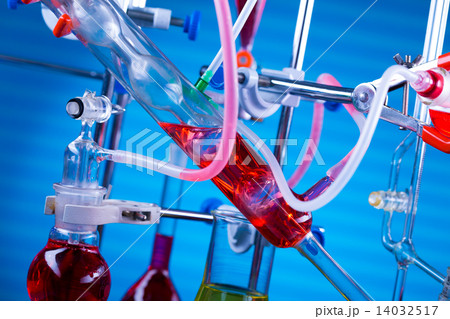 Modern chemical laboratory. Installation for synthesis Modern chemical laboratory. Installation for synthesis 14032517