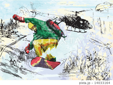 snowboarder snowboarder 14033164