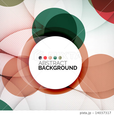 Colorful circles modern abstract composition Colorful circles modern abstract composition 14037317