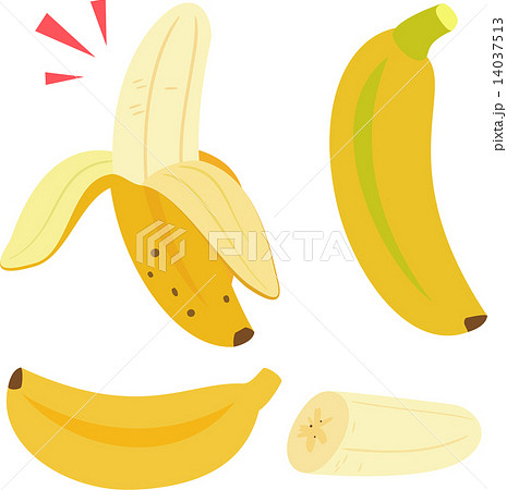 バナナのイラスト素材 14037513 Pixta