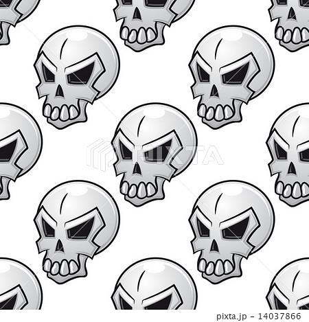 Seamless pattern with scary evil skull Seamless pattern with scary evil skull 14037866