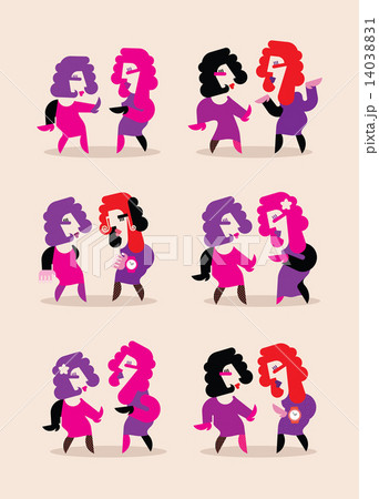 Two dancing women 14038831