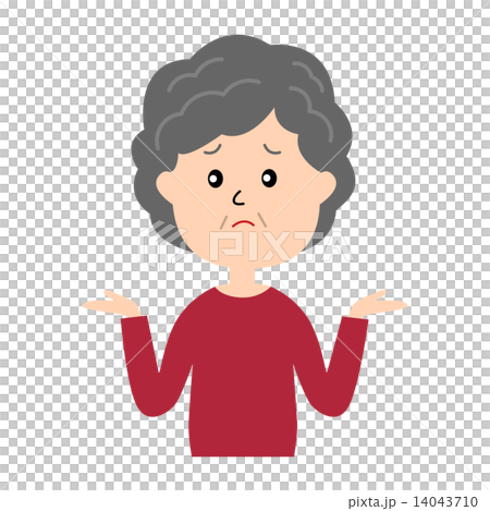 年長的女人聳了聳肩 14043710