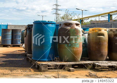 Several barrels of toxic Several barrels of toxic 14045322