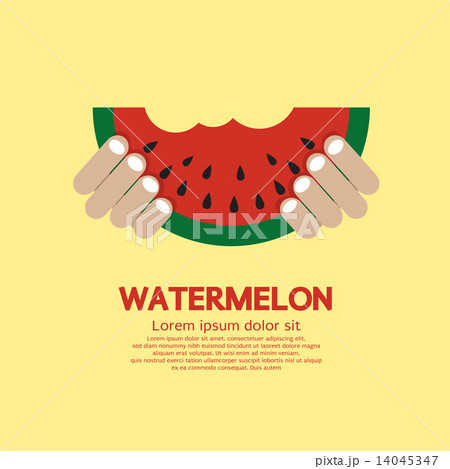 Hand Hold A Piece Of Watermelon 14045347