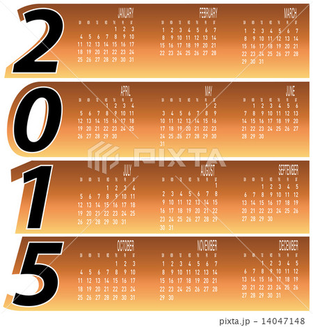 Daily Monthly Colorful Year 2015 Calendar Daily Monthly Colorful Year 2015 Calendar 14047148