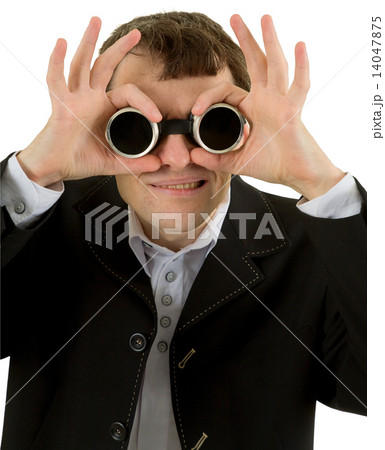 Funny man in welding goggles Funny man in welding goggles 14047875