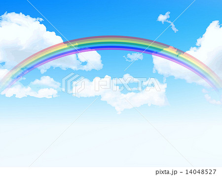 空 虹 背景のイラスト素材
