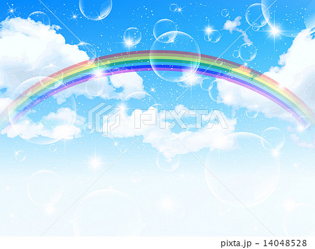 空 虹 背景のイラスト素材 14048528 Pixta