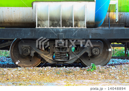 Wheel of train or railway, Supension base of train. Wheel of train or railway, Supension base of train. 14048894