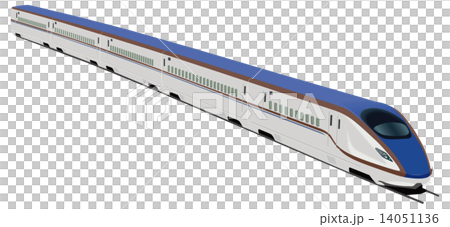北陸新幹線のイラスト素材