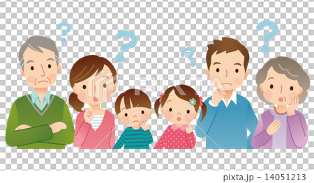 問題3代家庭6人上半身 問題3代家庭6人上半身 14051213