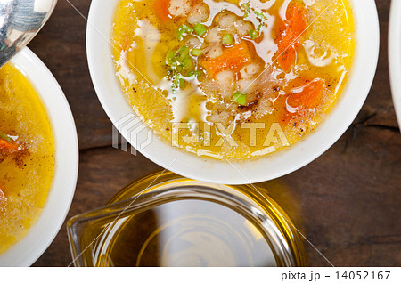 Syrian barley broth soup Aleppo style 14052167
