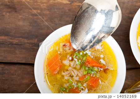 Syrian barley broth soup Aleppo style 14052169
