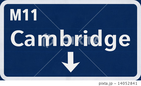 Cambridge United Kingdom Highway Road Sign 14052841