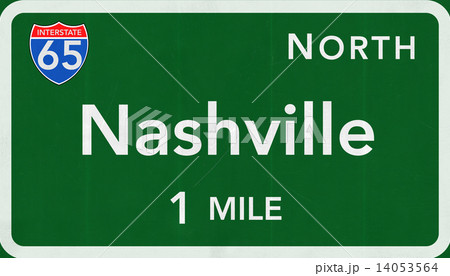 Nashville USA Interstate Highway Sign 14053564