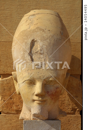 Hatshepsut head in temple near Luxor in Egypt 14054495