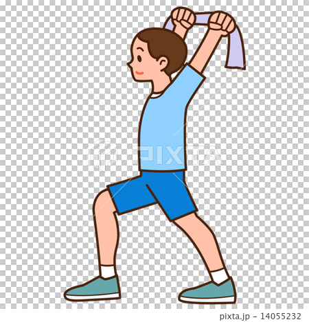 A man stretching A man stretching 14055232