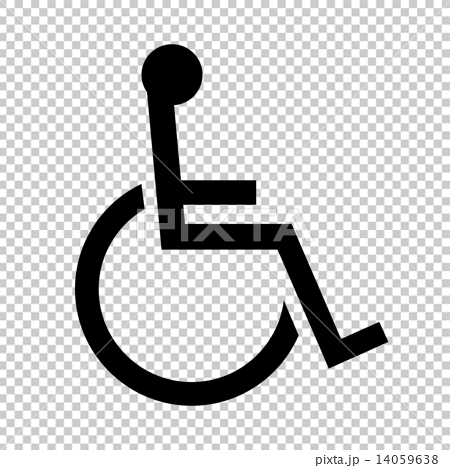 車椅子マークのイラスト素材
