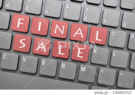 Final sale key on keyboard 14060352