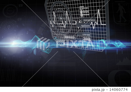 Composite image of fitness interface 14060774