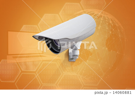 Composite image of cctv camera Composite image of cctv camera 14060881