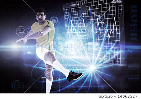 Composite image of football player Composite image of football player 14062527