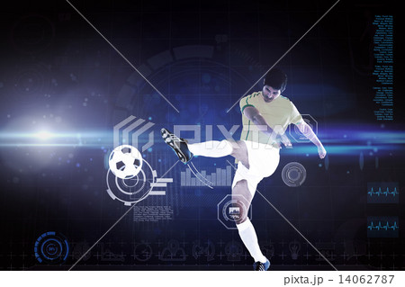 Composite image of football player Composite image of football player 14062787