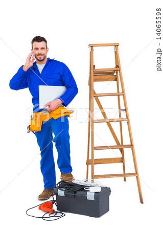 Carpenter on the phone 14065598