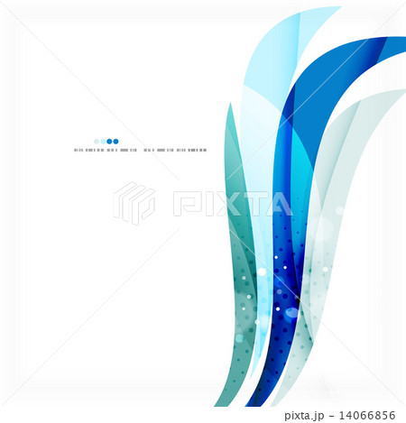 Blue business corporate wave line background 14066856