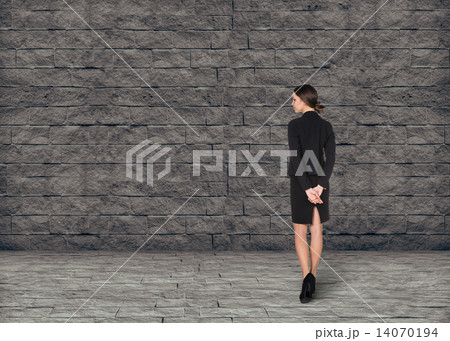 Busineswoman think concept Busineswoman think concept 14070194