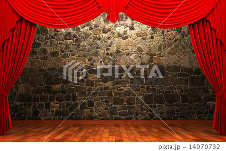 Red velvet curtain opening scene Red velvet curtain opening scene 14070732