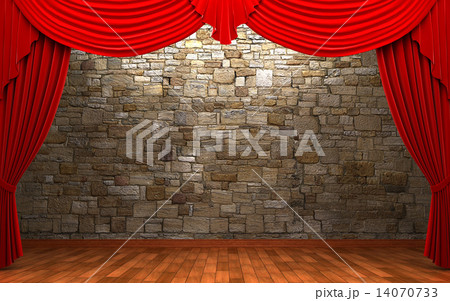 Red velvet curtain opening scene Red velvet curtain opening scene 14070733