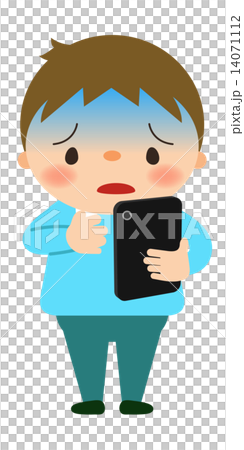 A boy with a smartphone 14071112