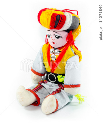 The Karen tribes dolls isolated on white background The Karen tribes dolls isolated on white background 14071840